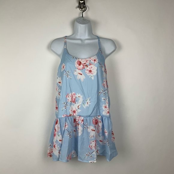 NEW Flowy Racerback Floral Tank Tunic Top - Picture 4 of 9